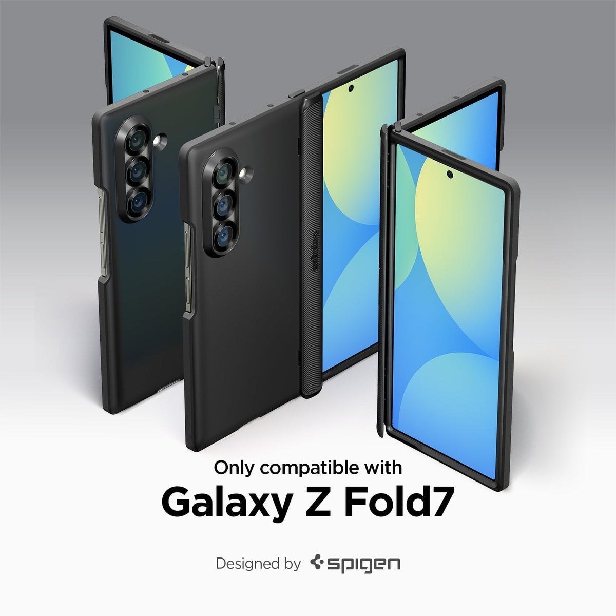Spigen Galaxy Z Fold 7 Case – Slim Armor Pro (MagFit) – Black – product image 18