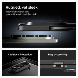 Spigen Galaxy Z Fold 7 Case – Tough Armor Pro (MagFit) – Black – product image 15