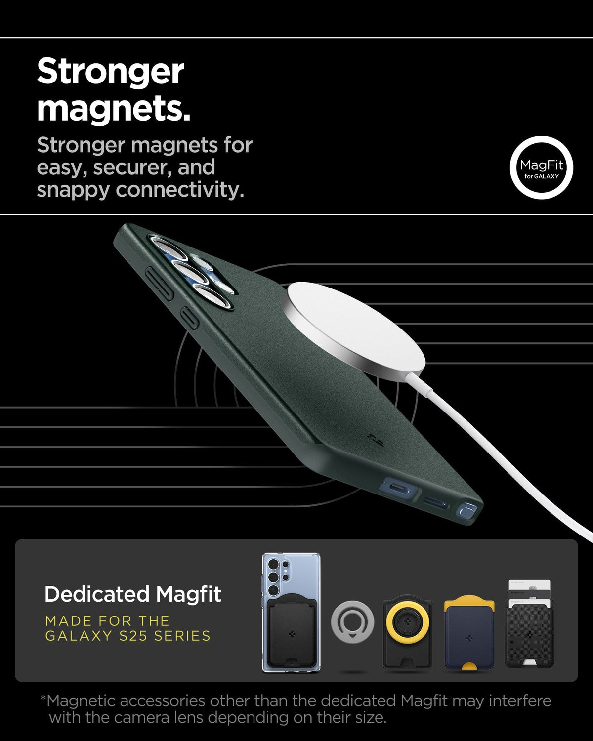 Spigen Galaxy S25 Ultra Case - Thin Fit MagFit – Abyss Green – product image 18