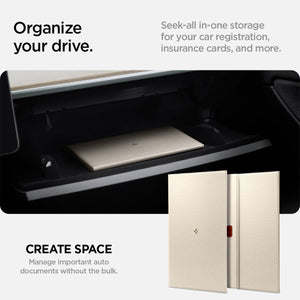 Spigen Car Registration & Insurance Holder Accessory Slim Document Wallet for Tesla Model 3/Y/S/X & Cybertruck view 18