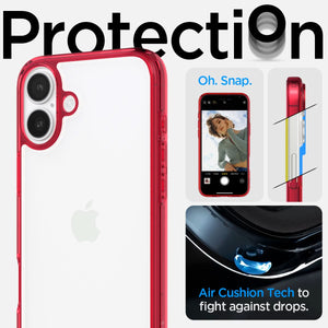 Spigen iPhone 16 Case – Ultra Hybrid – Red Crystal – detail image 5