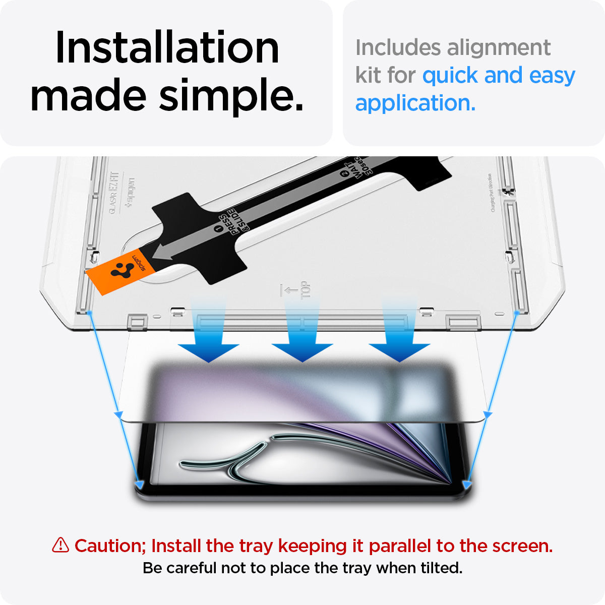 Spigen iPad Air 11-inch (2024–2026) Screen Protector Paper Touch EZ Fit (1 Pack) view 8