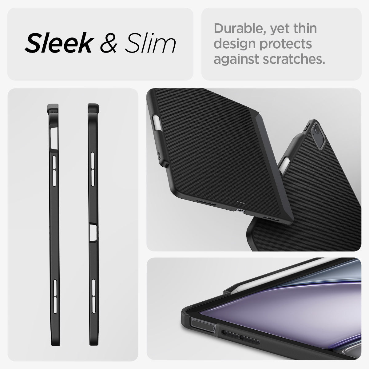 Spigen iPad Air 13-inch Tablet Case Enzo Aramid MagFit view 19