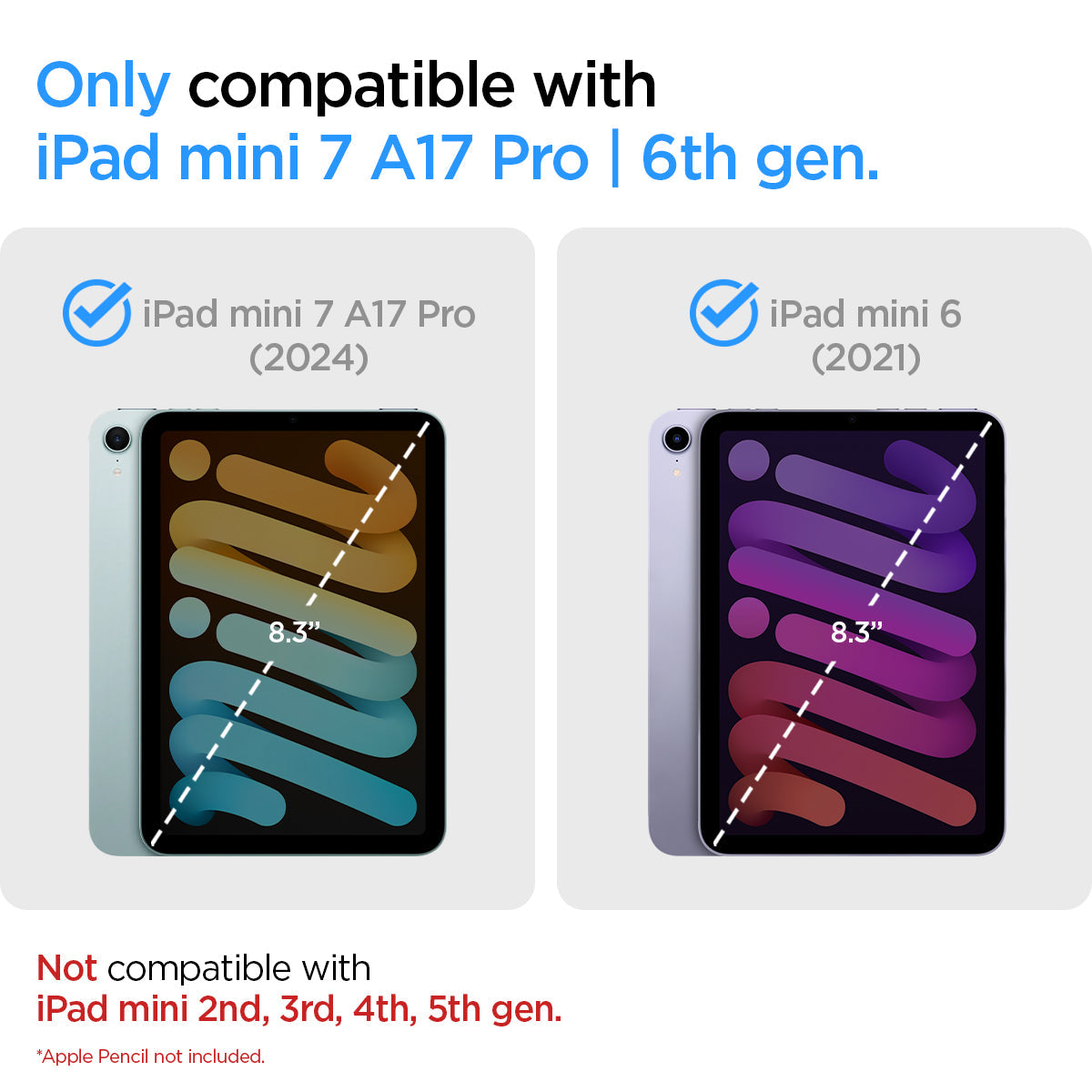 Spigen iPad Mini 7 / iPad Mini 6 Case – Nano Pop – Blueberry Navy – product detail image 9