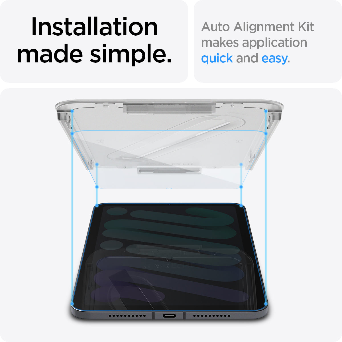 Spigen iPad Mini 7 / 6 Screen Protector GLAS.tR EZ Fit (1 Pack) view 9