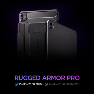 Spigen iPad Pro 11” (2025/2024) Tablet Case Rugged Armor Pro view 12