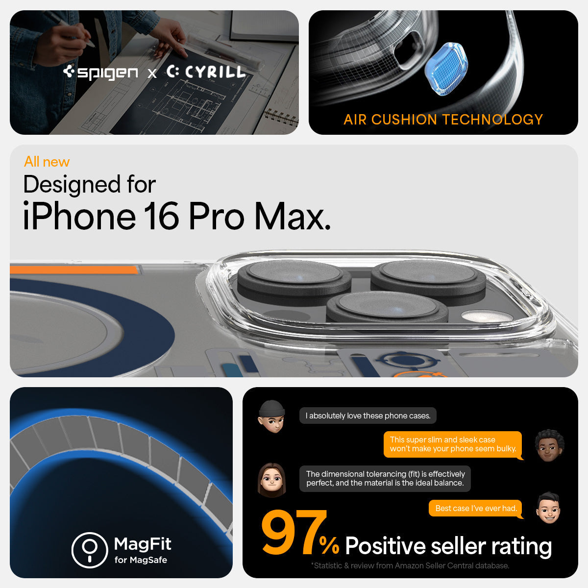 Spigen iPhone 16 Pro Max Case Ultra Hybrid MagFit Analogue view 8