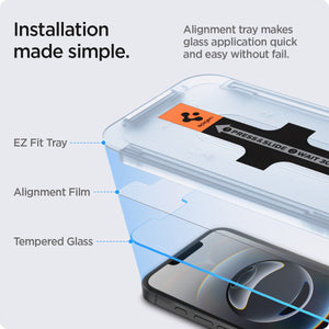Spigen iPhone 17e / 16e Screen Protector GLAS.tR EZ Fit (2 Pack) view 12