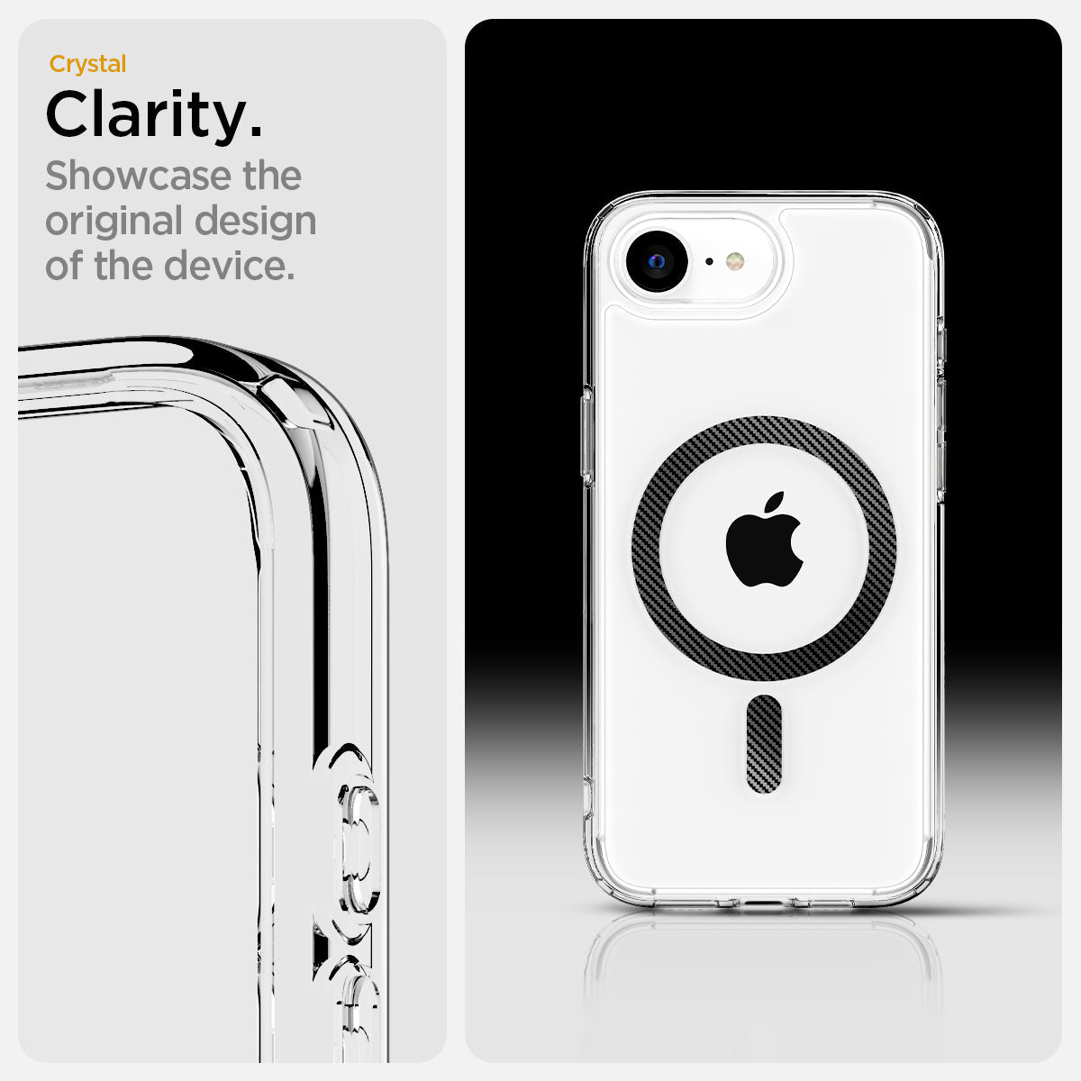 Spigen iPhone 17e and iPhone 16e Case – Ultra Hybrid MagFit – Carbon Fiber – detail image 10