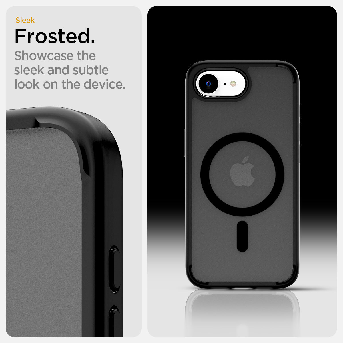 Spigen iPhone 17e and iPhone 16e Case – Ultra Hybrid MagFit – Frost Black – detail image 12