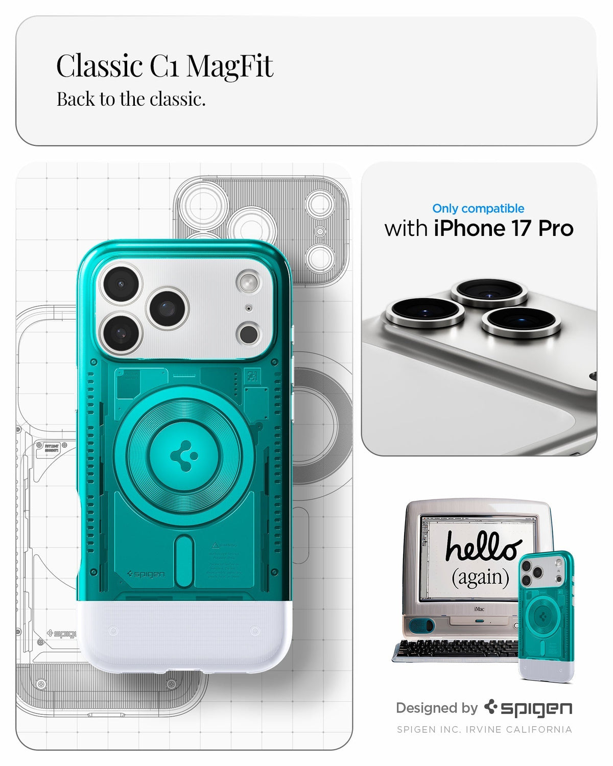 Spigen iPhone 17 Pro Case Classic C1 (MagFit) view 10