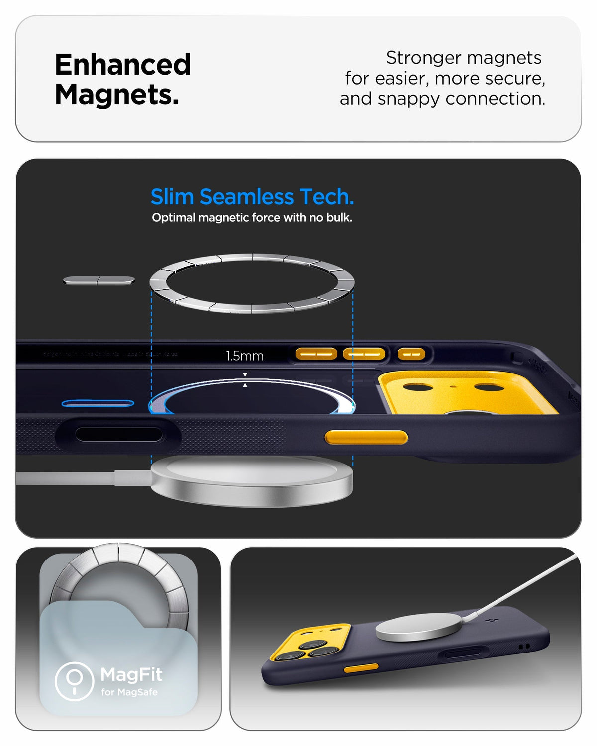 Spigen iPhone 18 Pro Max Nano Pop (Mag Fit) - Blueberry Navy - image 7