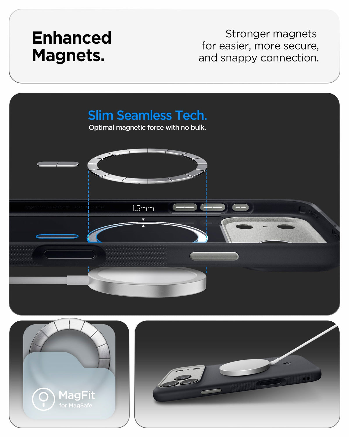 Spigen iPhone 18 Pro Max Nano Pop (Mag Fit) - Black Sesame - image 7