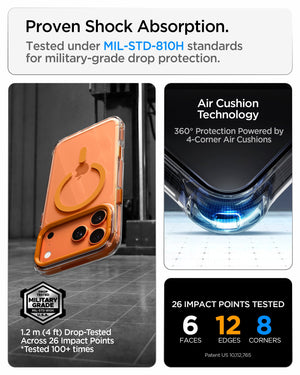 Spigen iPhone 18 Pro Ultra Hybrid Optik S (Mag Fit) - Clear Orange - image 10