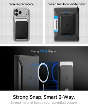 Spigen Universal Passport Holder with Magnetic Wallet Organizer RFID Blocking Travel Organizer Set view 13