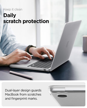 Spigen MacBook Air 13-inch M5/M4/M3/M2 Case - Airskin - Frost Clear - ACS11530 15