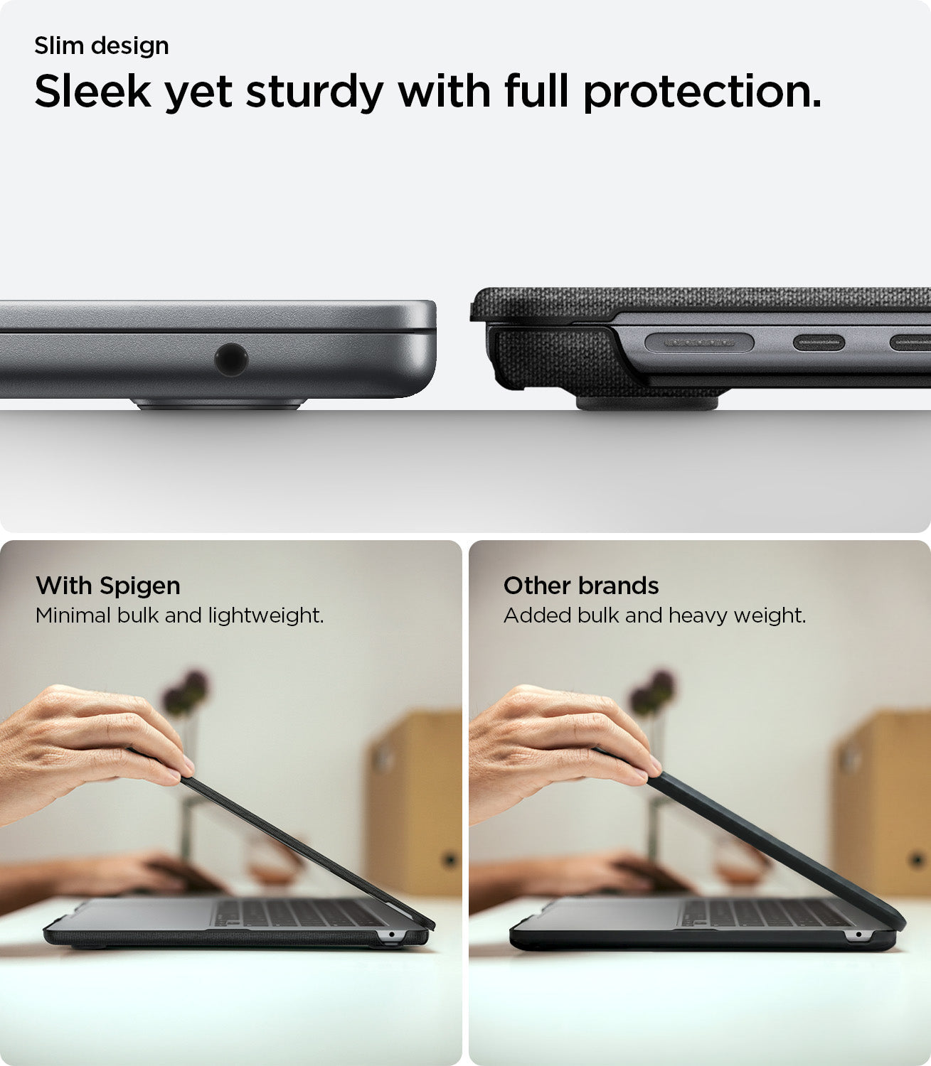 Spigen MacBook Air 15-inch M5/M4/M3/M2 Case - Urban Fit - Black - ACS06958 5