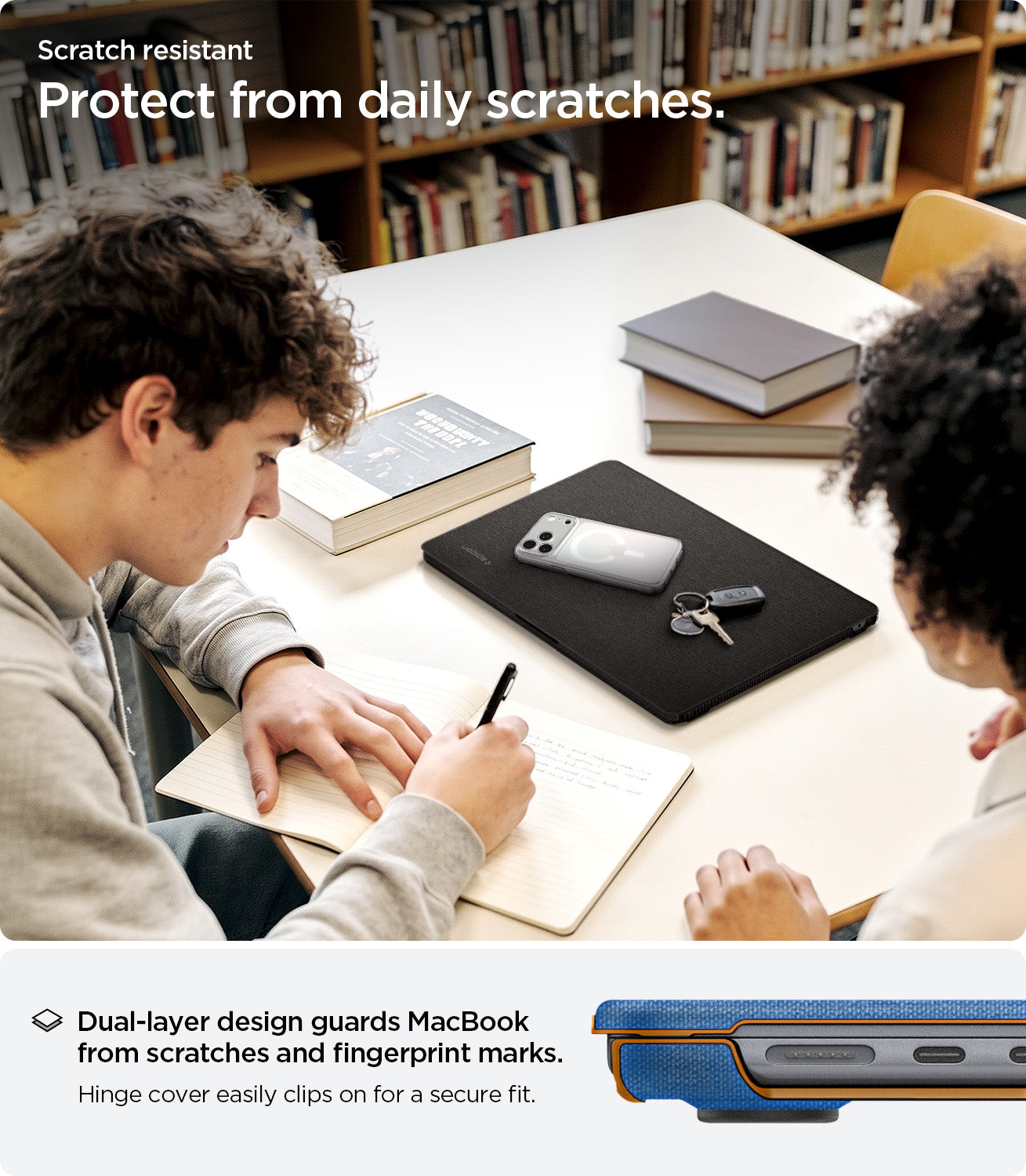 Spigen MacBook Air 15-inch M5/M4/M3/M2 Case - Urban Fit - Black - ACS06958 6