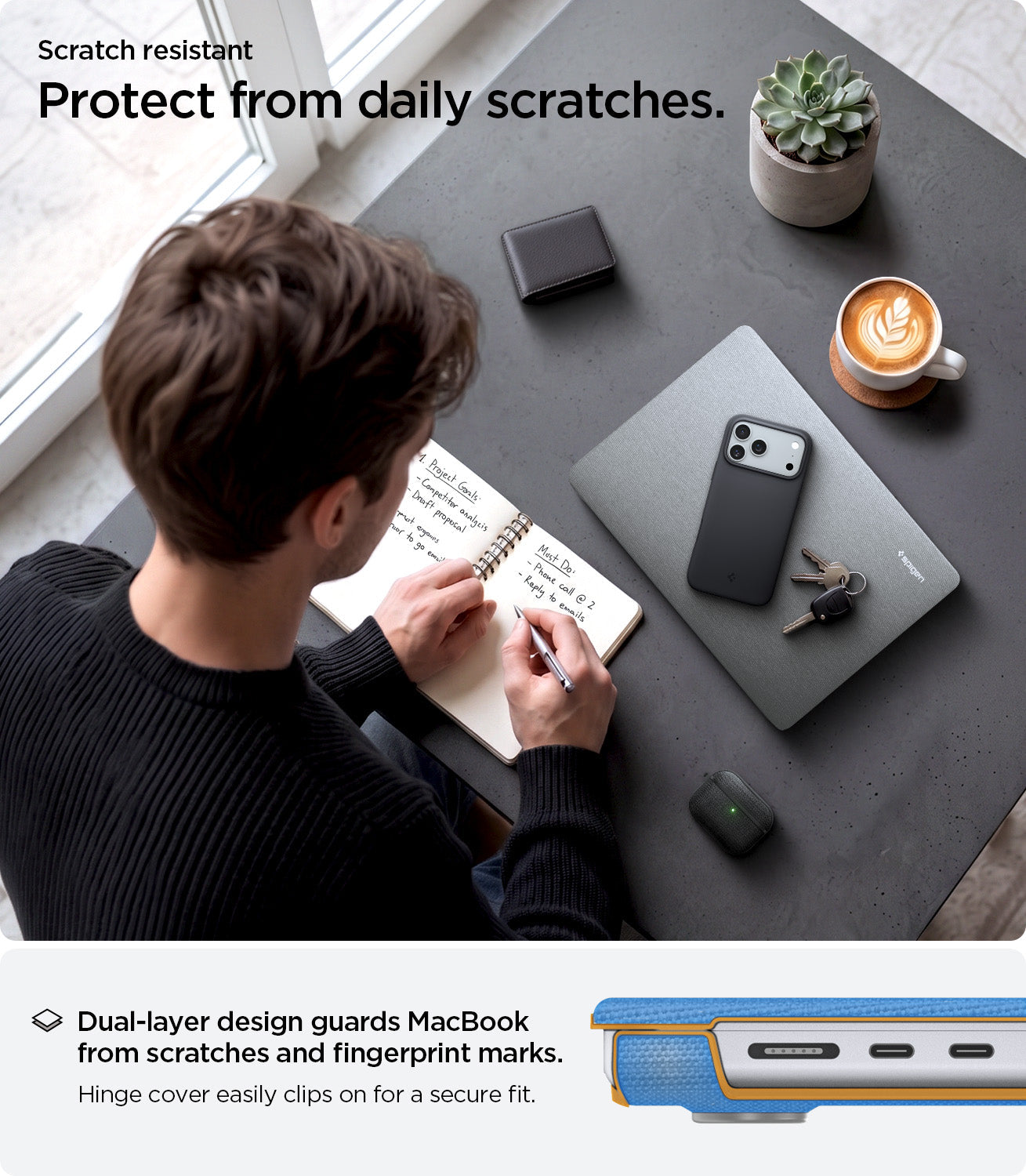 Spigen MacBook Pro 16-inch M5/M4/M3/M2/M1 Case - Urban Fit - Heather Gray - ACS10977 13
