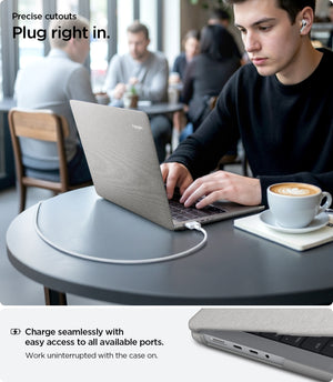 Spigen MacBook Pro 16-inch M5/M4/M3/M2/M1 Case - Urban Fit - Heather Gray - ACS10977 14