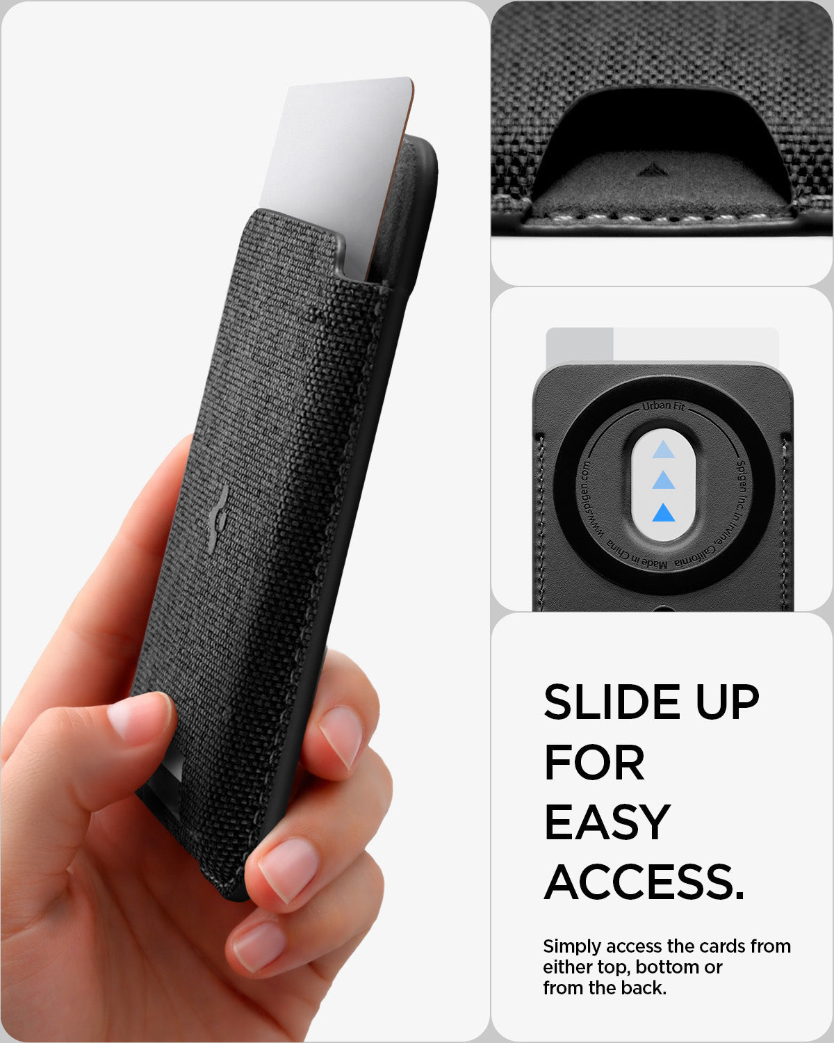 Spigen Urban Fit MagFit 5-Card Wallet - card access