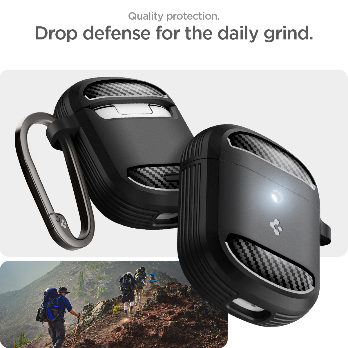 Spigen Google Pixel Buds Pro 2 Case - Rugged Armor - Matte Black - image 14