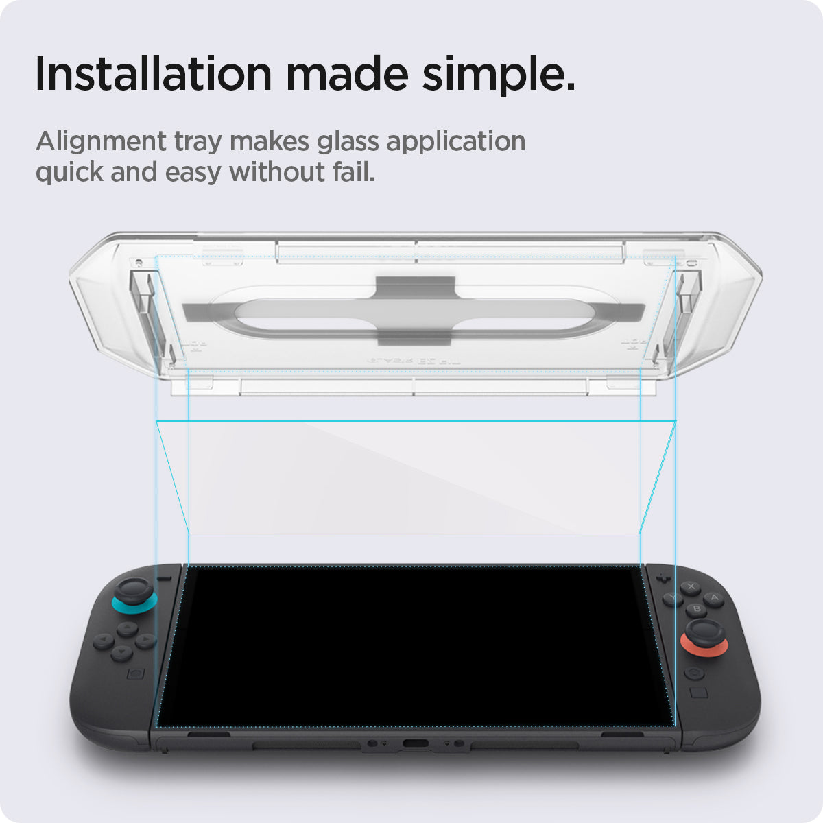 Spigen Nintendo Switch 2 Screen Protector GLAS.tR EZ Fit (2 Pack) view 8