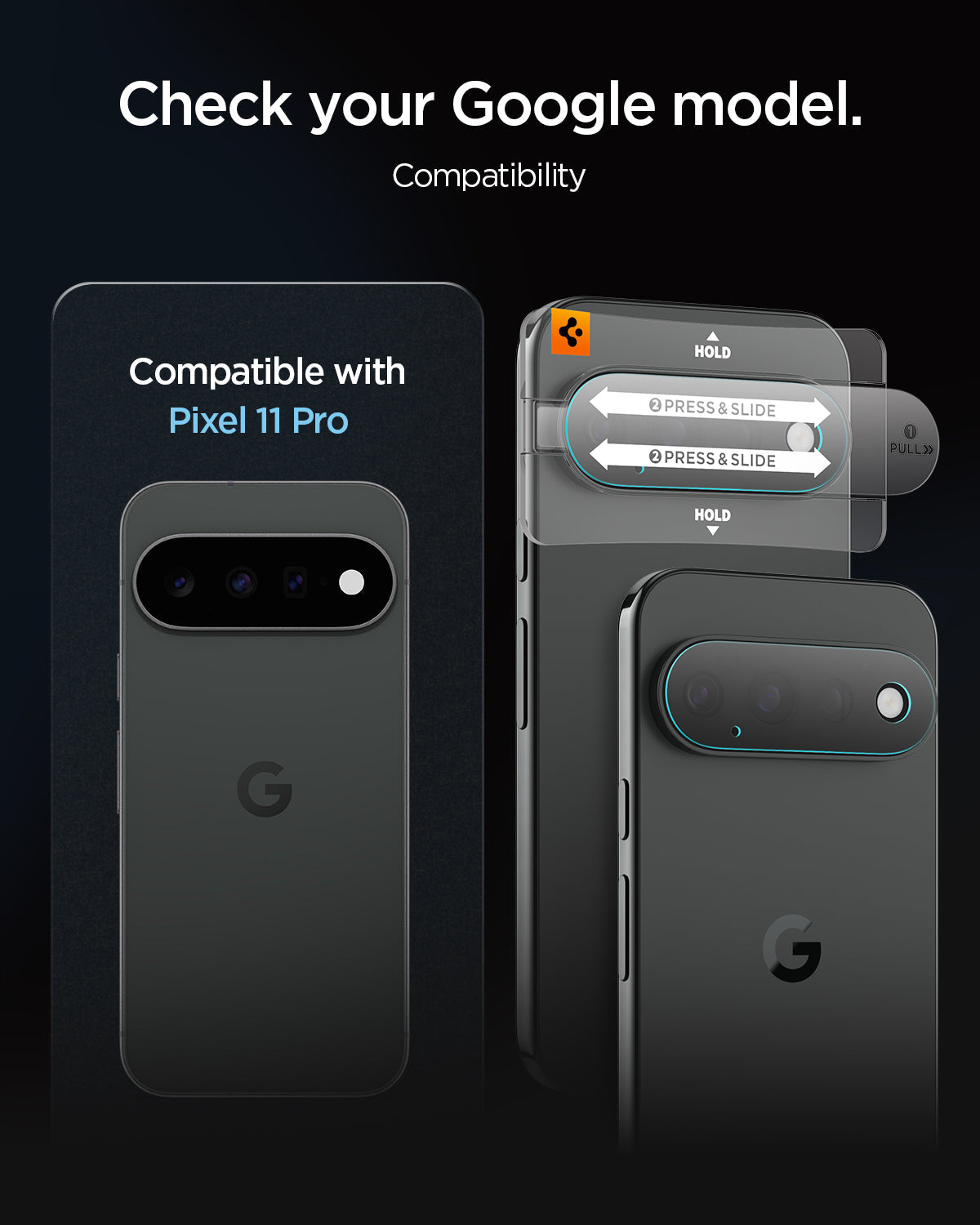 Spigen Optik EZ Fit Pro Camera Lens Protector for Pixel 11 Pro (2 Pack) - Crystal Clear - image 5