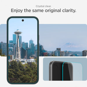 Spigen Pixel 9a Screen Protector GLAS.tR EZ Fit (2 Pack) view 9