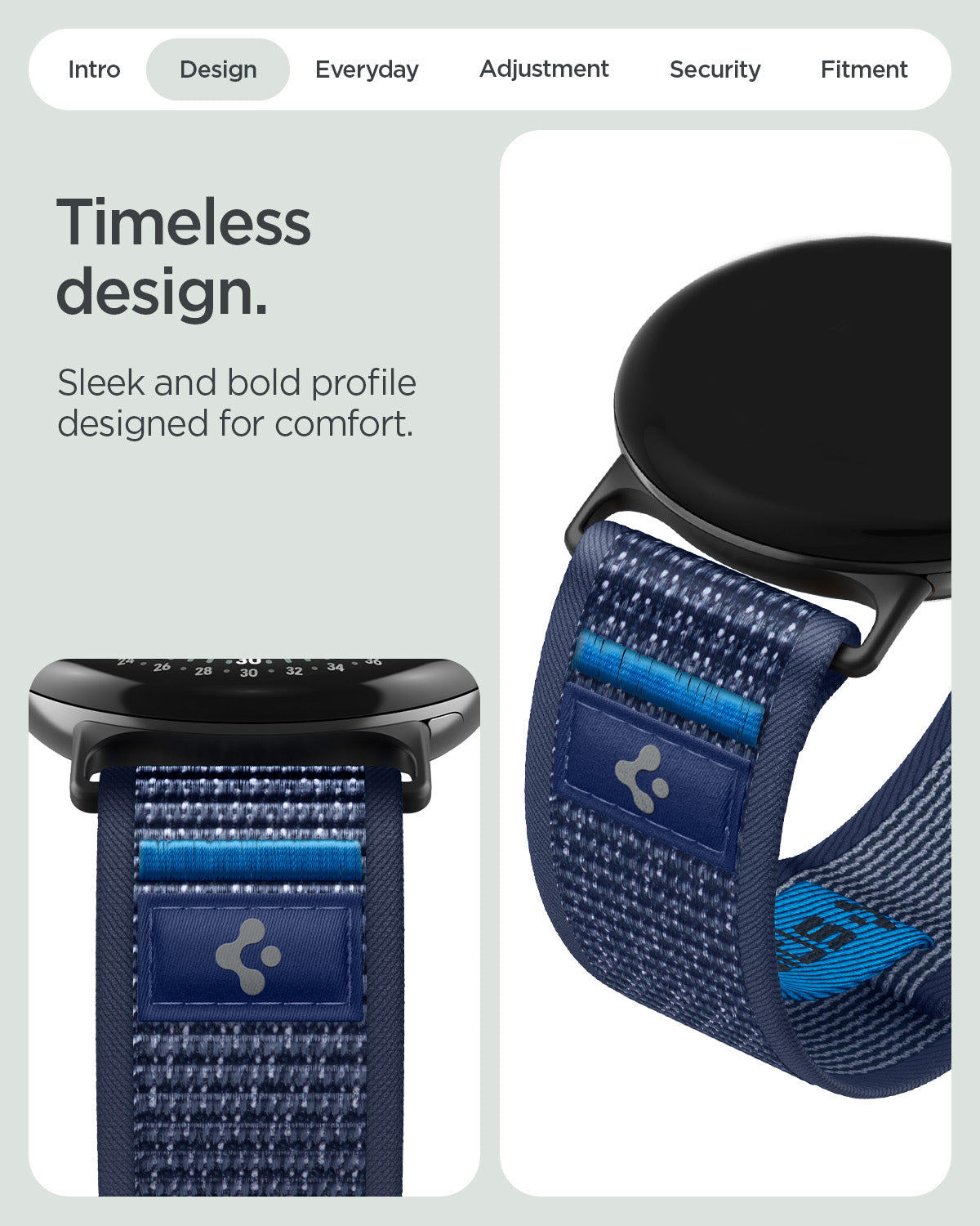 Spigen Google Pixel Watch 5 (41mm) Band – Athlex Air - Active Navy Blue - official image 12