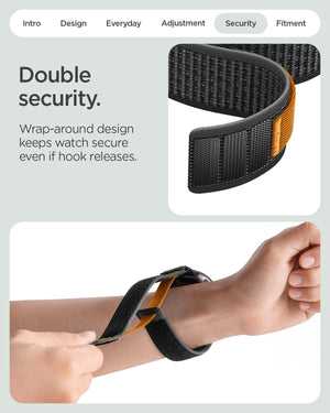 Spigen Google Pixel Watch 5 (41mm) Band – Athlex Air - Active Black Orange - official image 9