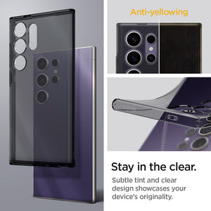 Galaxy S24 Ultra Case Liquid Crystal in Space Crystal anti yellowing. stay in the clear subtle tint and clear design showcases your device's originality.