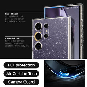 Spigen Galaxy S24 Ultra Glitter Case – Liquid Crystal – Crystal Quartz – detail image 13