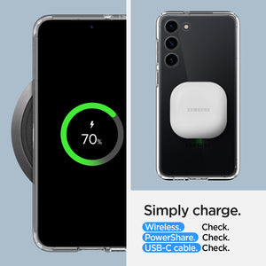 Spigen Galaxy S23 Case – Ultra Hybrid – Crystal Clear – detail image 14