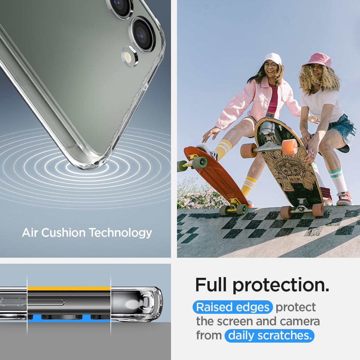 Spigen Galaxy S23 Plus Case – Ultra Hybrid – Crystal Clear – detail image 13