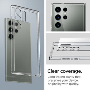 Spigen Ultra Hybrid case for Galaxy S23 Ultra in Crystal Clear – detail image 12