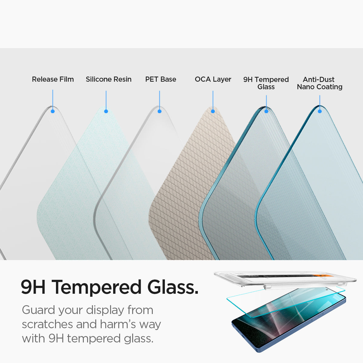 Spigen Galaxy S25 Ultra Screen Protector Glas.tR EZ Fit HD (2 Pack) view 11