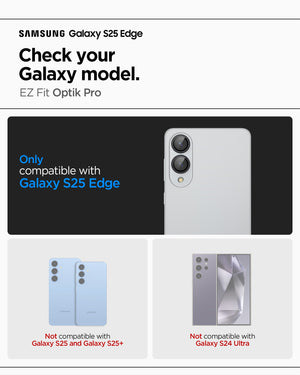 Spigen Samsung Galaxy S25 Edge Lens Protector Optik Pro EZ Fit [2 Pack] view 3