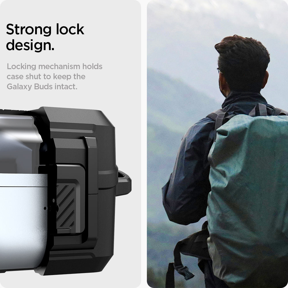 Spigen Galaxy Buds 3 FE Case - Lock Fit - Matte Black - image 15