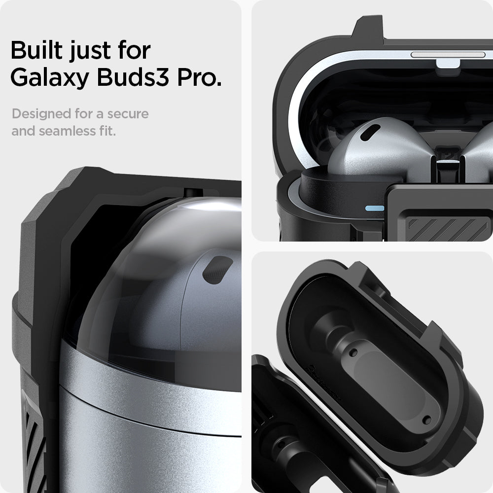 Spigen Galaxy Buds 3 FE Case - Lock Fit - Matte Black - image 17