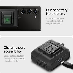 Spigen Galaxy Buds 3 FE Case - Lock Fit - Matte Black - image 18