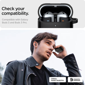 Spigen Galaxy Buds 3 Pro Case - Rugged Armor - Matte Black - image 11