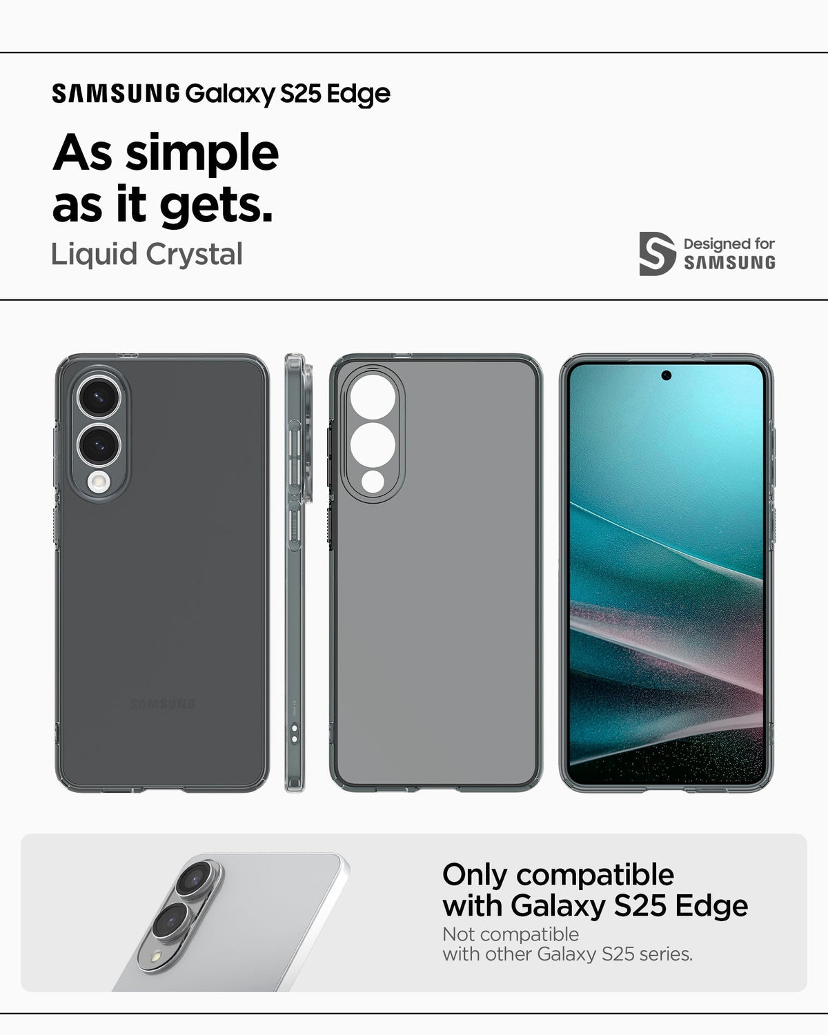 Spigen Galaxy S25 Edge Case – Liquid Crystal – Space Crystal – product image 14