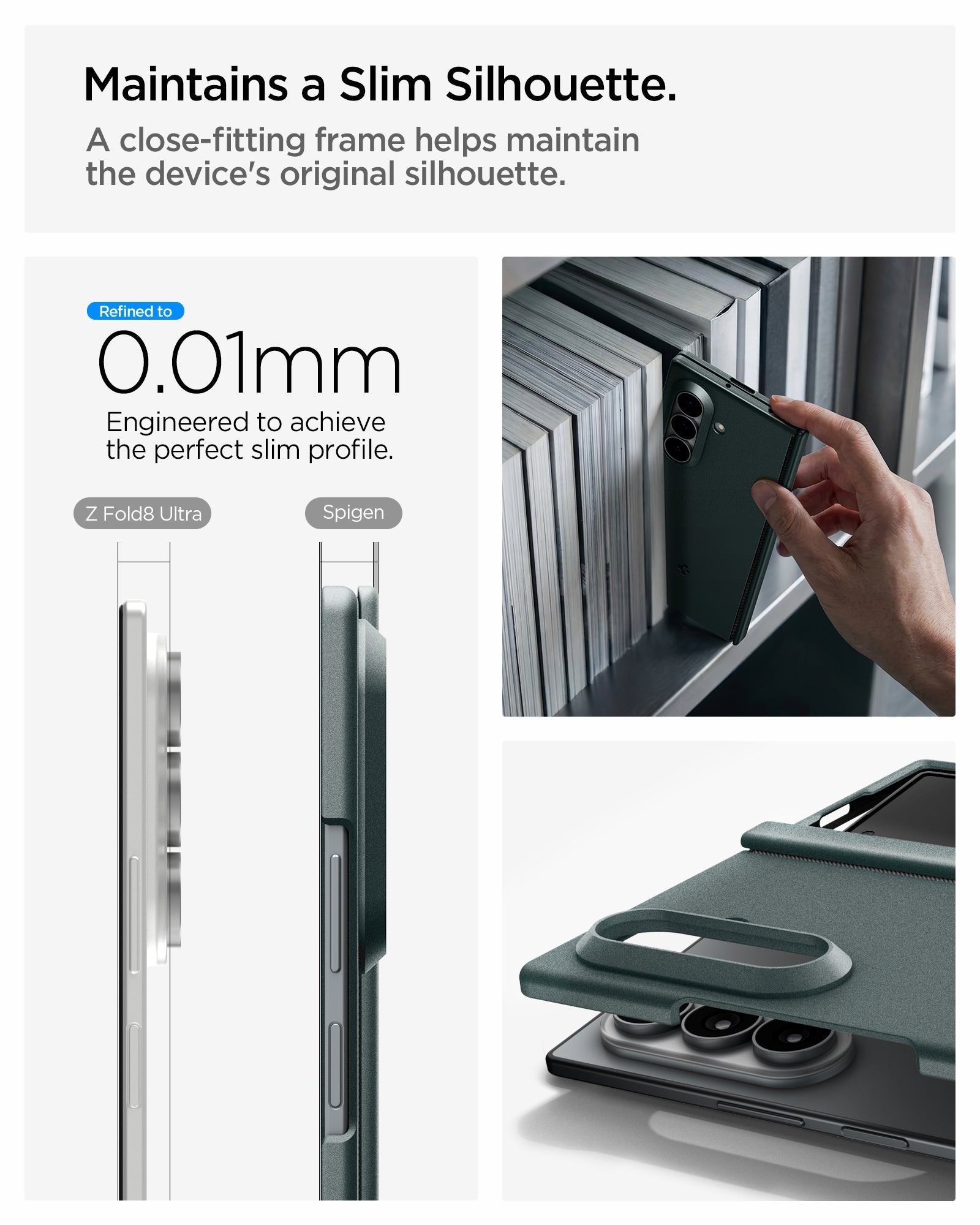 Spigen Galaxy Z Fold 8 Ultra Case Air Fit Pro MagFit - Abyss Green - image 7
