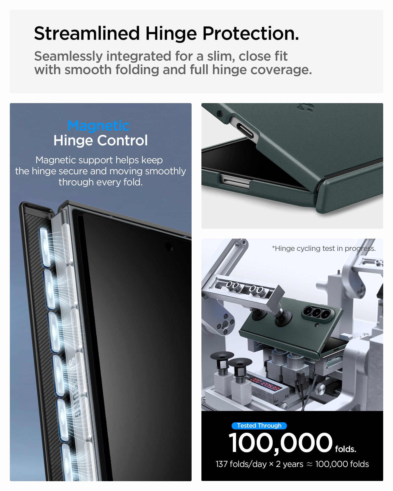 Spigen Galaxy Z Fold 8 Ultra Case Air Fit Pro MagFit - Abyss Green - image 9