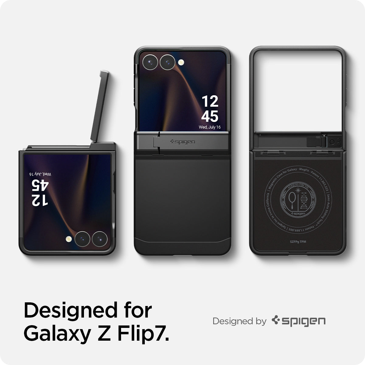 Spigen Galaxy Z Flip 7 Case – Tough Armor Pro (MagFit) – Black – product image 20