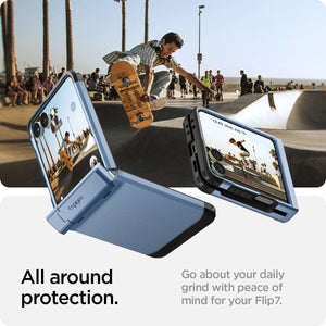 Spigen Galaxy Z Flip 7 Case – Tough Armor Pro (MagFit) – Sierra Blue – product image 22
