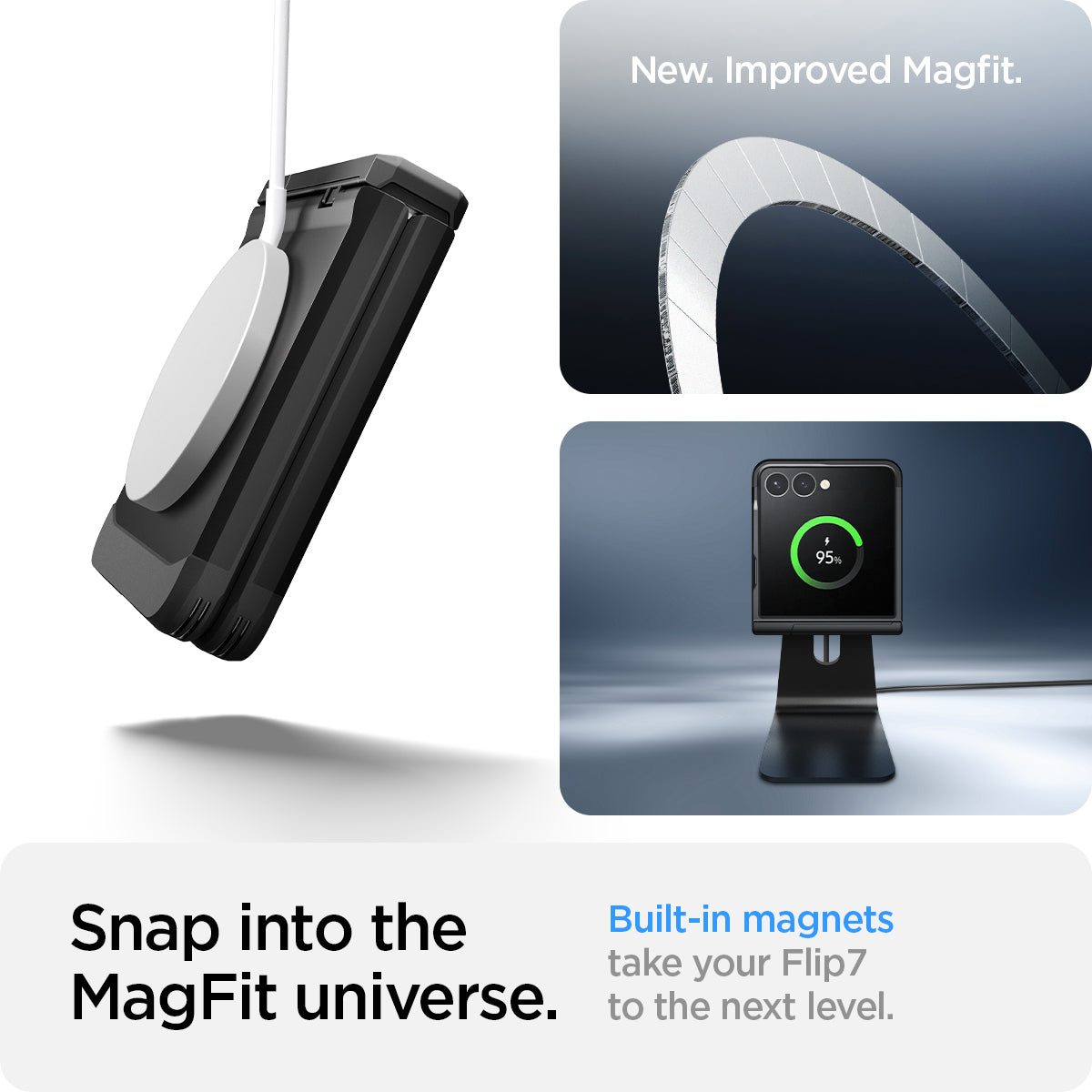 Spigen Galaxy Z Flip 7 Case – Tough Armor Pro (MagFit) – Black – product image 22