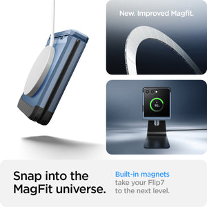 Spigen Galaxy Z Flip 7 Case – Tough Armor Pro (MagFit) – Sierra Blue – product image 10
