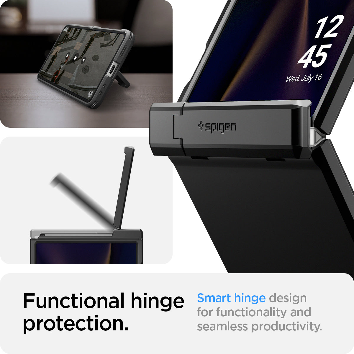 Spigen Galaxy Z Flip 7 Case – Tough Armor Pro (MagFit) – Black – product image 23